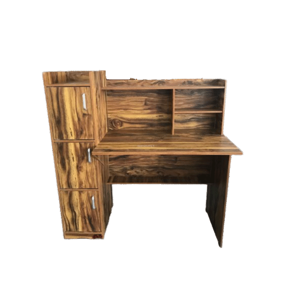 Melamine Writing Table With Cupboard (MEWLC)