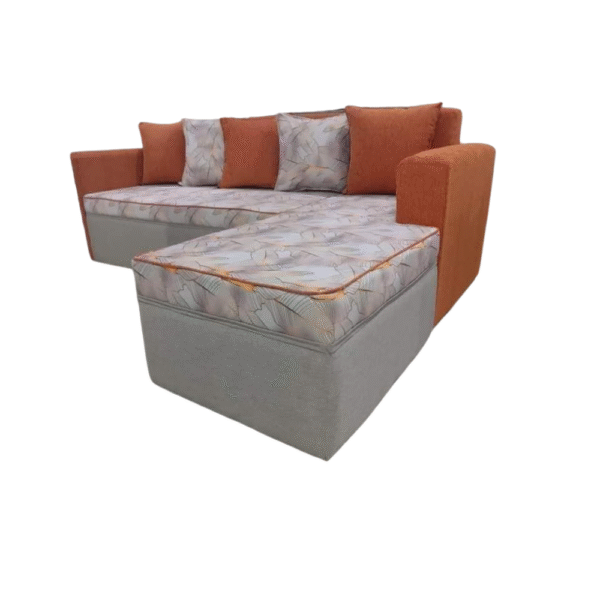 L-Shaped Sofa with Bed – 6×8 Feet